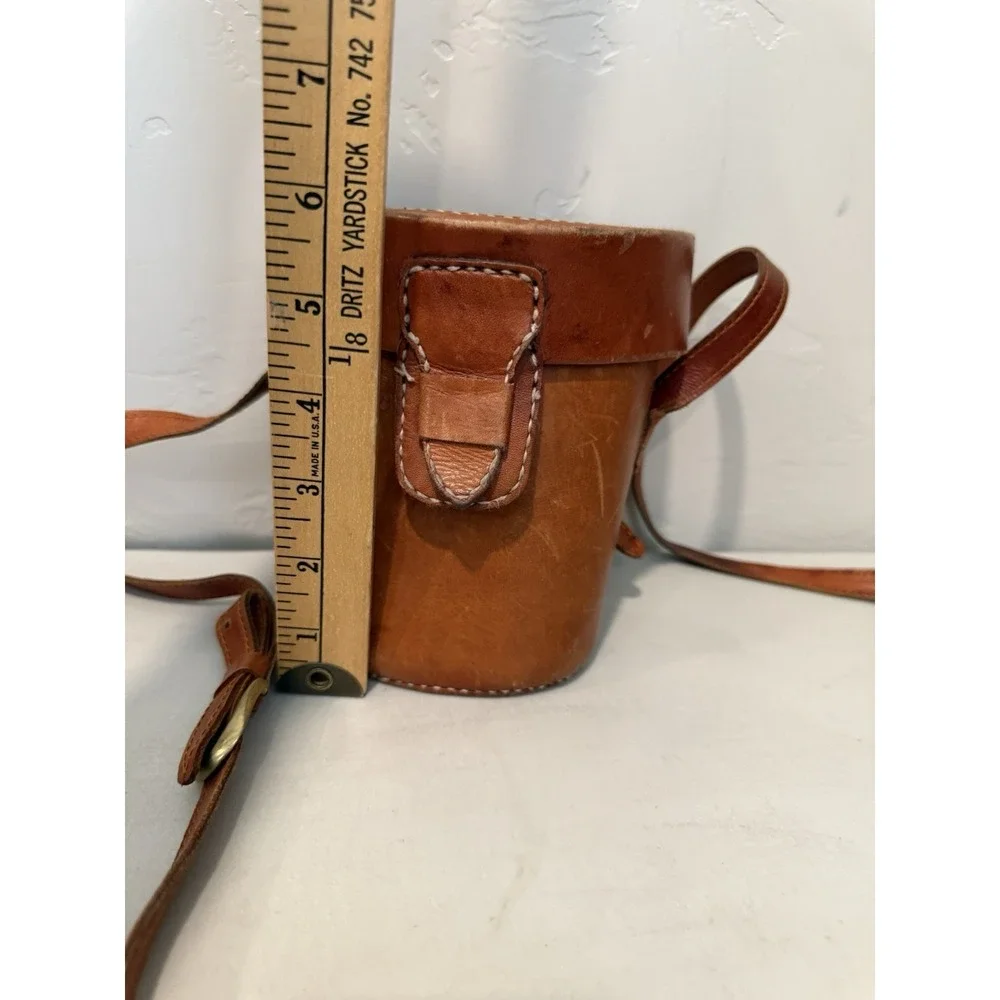 Vintage Genuine Leather Motorcycle/Bicycle Handlebar Saddlebag & Shoulder Strap